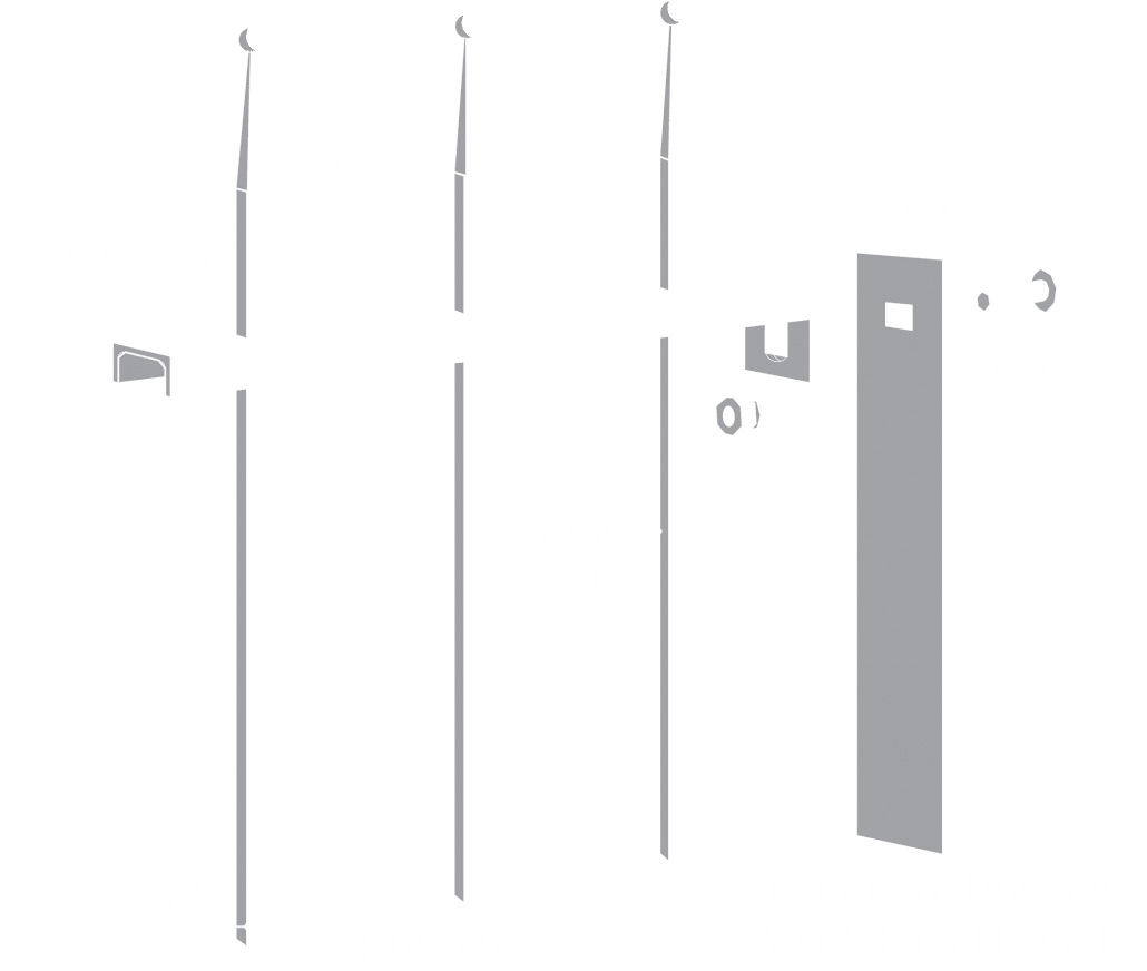 Altavilla post & panel elevation