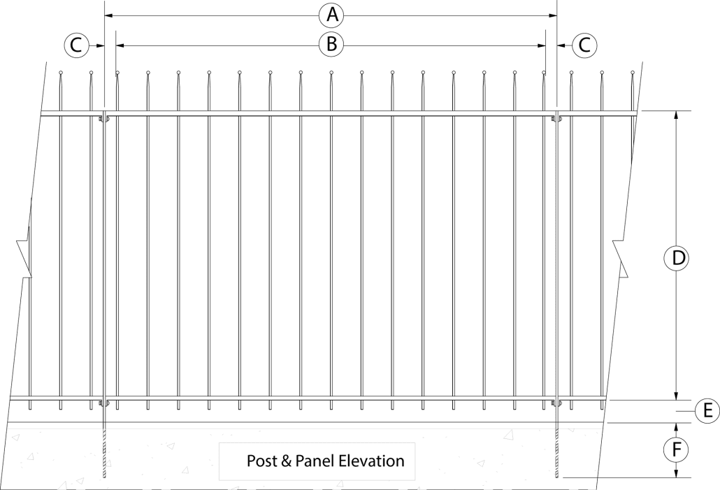 post & panel elevation