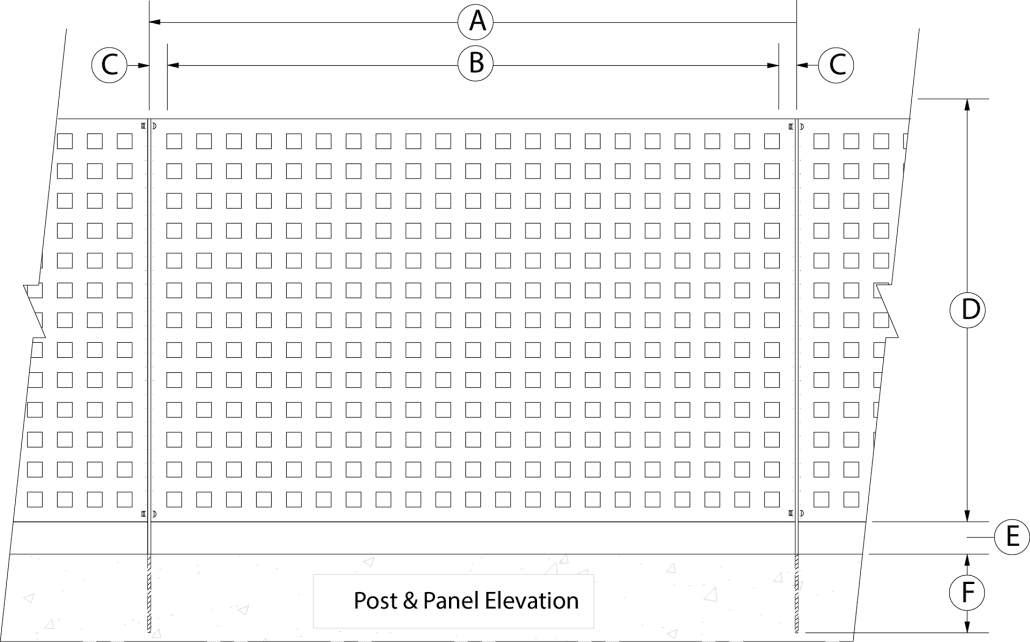 Colesso Post & Panel Elevation