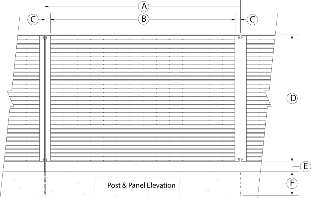 post & panel elevation