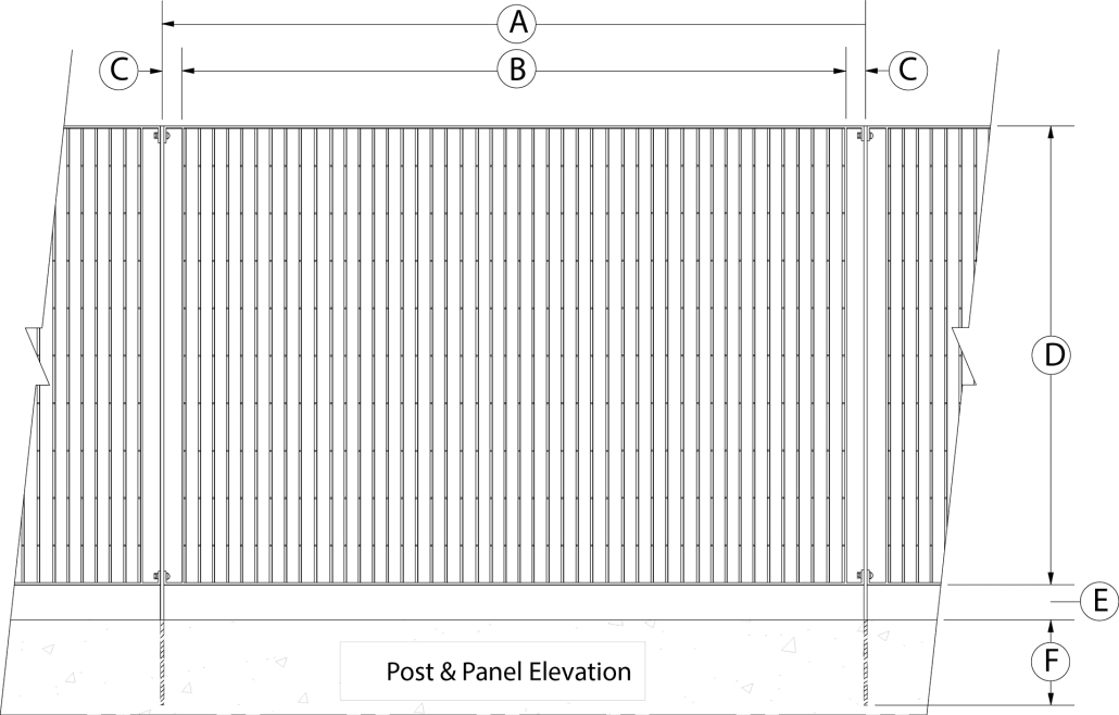 Post & Panel Elevation